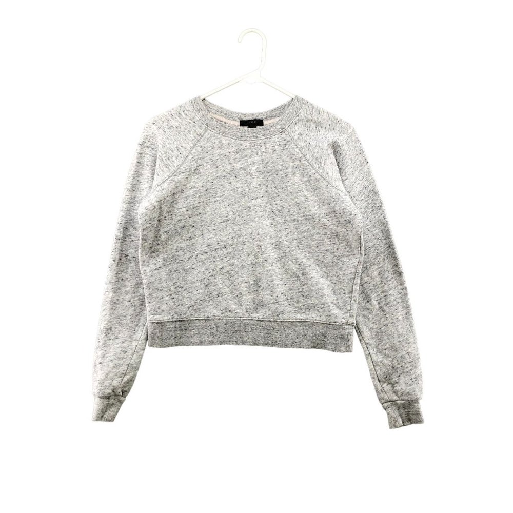 J. Crew Gray Pullover Sweatshirt Size XXS Crewneck Cotton Lightweight